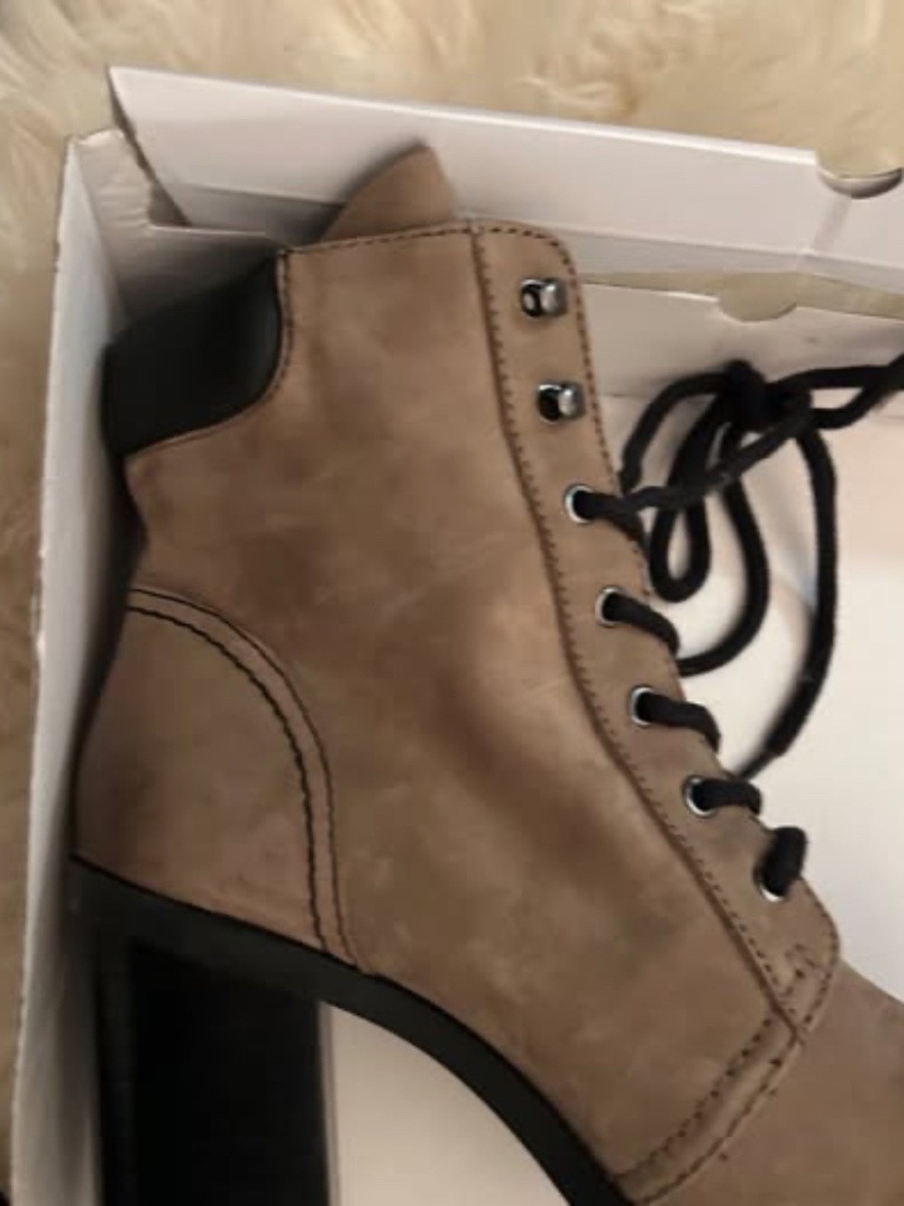 Aldo Taupe Brown Combat Boot- New! Size 8.5